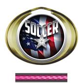 Hasty Award Halo Soccer Liberty Insert Medal Hasty Award Halo Soccer Liberty Insert Medal