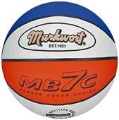 Markwort MB7 Red/White/Blue Rubber Basketballs Markwort MB7 Red/White/Blue Rubber Basketballs