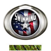 Hasty Award Halo Swimming Liberty Insert Medal Hasty Award Halo Swimming Liberty Insert Medal