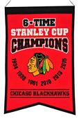 Winning Streak NHL Blackhawks 6x Champions Banner Winning Streak NHL Blackhawks 6x Champions Banner