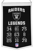 Winning Streak NFL Raiders Legends Banner Winning Streak NFL Raiders Legends Banner