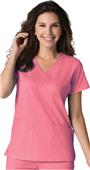 Maevn EON Women's Back Mesh Panel Shaped Vneck Top Maevn EON Women's Back Mesh Panel Shaped Vneck Top
