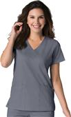 Maevn EON Women's Back Mesh Panel Shaped Vneck Top Maevn EON Women's Back Mesh Panel Shaped Vneck Top
