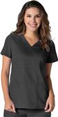 Maevn EON Women's Back Mesh Panel Mock Wrap Top Maevn EON Women's Back Mesh Panel Mock Wrap Top