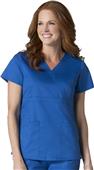 Maevn EON Women's Back Mesh Panel Mock Wrap Top Maevn EON Women's Back Mesh Panel Mock Wrap Top