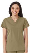 Maevn Red Panda Women's V-Neck 2 Pocket Top Maevn Red Panda Women's V-Neck 2 Pocket Top