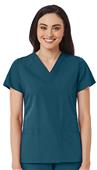 Maevn Red Panda Women's V-Neck 2 Pocket Top Maevn Red Panda Women's V-Neck 2 Pocket Top