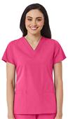 Maevn Red Panda Women's V-Neck 2 Pocket Top Maevn Red Panda Women's V-Neck 2 Pocket Top