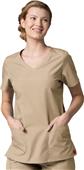 Maevn Red Panda Women's Curved Mock Wrap Top Maevn Red Panda Women's Curved Mock Wrap Top