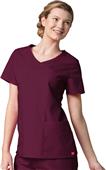 Maevn Red Panda Women's Curved Mock Wrap Top Maevn Red Panda Women's Curved Mock Wrap Top