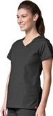 Maevn Red Panda Women's Curved Mock Wrap Top Maevn Red Panda Women's Curved Mock Wrap Top
