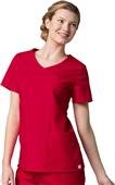 Maevn Red Panda Women's Curved Mock Wrap Top Maevn Red Panda Women's Curved Mock Wrap Top