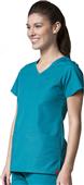 Maevn Red Panda Women's Curved Mock Wrap Top Maevn Red Panda Women's Curved Mock Wrap Top