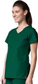 Maevn Red Panda Women's Curved Mock Wrap Top Maevn Red Panda Women's Curved Mock Wrap Top