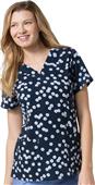 Maevn Prints Women's V-Neck Short Sleeve Tops Maevn Prints Women's V-Neck Short Sleeve Tops