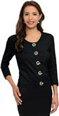 Lilac Bloom Womens Vivienne 3/4-Sleeve Cardigan Lilac Bloom Womens Vivienne 3/4-Sleeve Cardigan