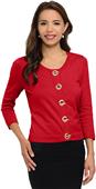 Lilac Bloom Womens Vivienne 3/4-Sleeve Cardigan Lilac Bloom Womens Vivienne 3/4-Sleeve Cardigan