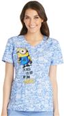 Cherokee Disney Women's Mock Wrap Scrub Top Cherokee Disney Women's Mock Wrap Scrub Top