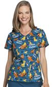 Cherokee Disney Women's V-Neck Scrub Top Cherokee Disney Women's V-Neck Scrub Top