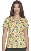 Cherokee Disney Women's V-Neck Scrub Top Cherokee Disney Women's V-Neck Scrub Top