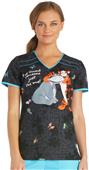 Cherokee Disney Women's Classic V-Neck Scrub Top Cherokee Disney Women's Classic V-Neck Scrub Top
