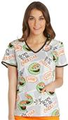 Cherokee Disney Women's Classic V-Neck Scrub Top Cherokee Disney Women's Classic V-Neck Scrub Top