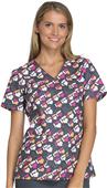 Cherokee Women's Mock Wrap Scrub Tops Cherokee Women's Mock Wrap Scrub Tops