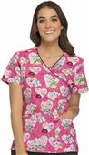 Cherokee Women's Mock Wrap Scrub Tops Cherokee Women's Mock Wrap Scrub Tops