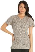 Cherokee Women's Mock Wrap Knit Scrub Top Cherokee Women's Mock Wrap Knit Scrub Top