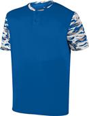 Augusta Men Youth Pop Fly 2-Button Baseball Jersey Augusta Men Youth Pop Fly 2-Button Baseball Jersey