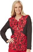 Careisma Women's Zip Front Contrast Sleeves Jacket Careisma Women's Zip Front Contrast Sleeves Jacket