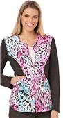 Careisma Women's Zip Front Contrast Sleeves Jacket Careisma Women's Zip Front Contrast Sleeves Jacket