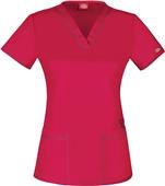 Dickies Women's Contemporary Fit V-Neck Scrub Top Dickies Women's Contemporary Fit V-Neck Scrub Top