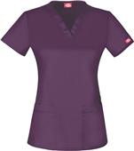 Dickies Women's Contemporary Fit V-Neck Scrub Top Dickies Women's Contemporary Fit V-Neck Scrub Top
