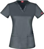 Dickies Women's Contemporary Fit V-Neck Scrub Top Dickies Women's Contemporary Fit V-Neck Scrub Top