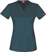 Dickies Women's Contemporary Fit V-Neck Scrub Top Dickies Women's Contemporary Fit V-Neck Scrub Top