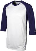 Champion Adult Youth 3/4 Baseball T-Shirt Champion Adult Youth 3/4 Baseball T-Shirt