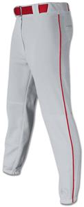 GREY W/SCARLET PIPING