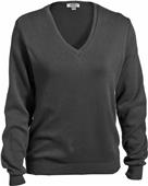 Edwards Womens Cotton V-Neck Sweater Edwards Womens Cotton V-Neck Sweater