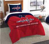 Northwest NHL Capitals Twin Comforter & Sham Northwest NHL Capitals Twin Comforter & Sham