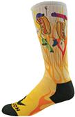 Red Lion Sublimated Hot Dog Skateboard Crew Socks Red Lion Sublimated Hot Dog Skateboard Crew Socks