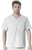 Carhartt Mens V-Neck Multi-Pocket Scrub Top Carhartt Mens V-Neck Multi-Pocket Scrub Top
