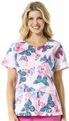 Carhartt Women's Mock Wrap Notch Neck Print Top Carhartt Women's Mock Wrap Notch Neck Print Top