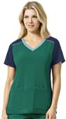 Carhartt Women's Multi-Color Knit Mix V-Neck Top Carhartt Women's Multi-Color Knit Mix V-Neck Top