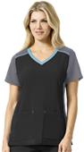 Carhartt Women's Multi-Color Knit Mix V-Neck Top Carhartt Women's Multi-Color Knit Mix V-Neck Top