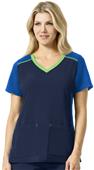 Carhartt Women's Multi-Color Knit Mix V-Neck Top Carhartt Women's Multi-Color Knit Mix V-Neck Top