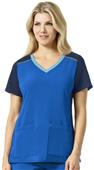 Carhartt Women's Multi-Color Knit Mix V-Neck Top Carhartt Women's Multi-Color Knit Mix V-Neck Top