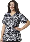 WonderWink Womens Plus Curved V-Neck Scrub Top WonderWink Womens Plus Curved V-Neck Scrub Top