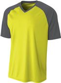 A4 Adult Youth Strike Baseball Jersey Tee A4 Adult Youth Strike Baseball Jersey Tee