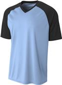 A4 Adult Youth Strike Baseball Jersey Tee A4 Adult Youth Strike Baseball Jersey Tee